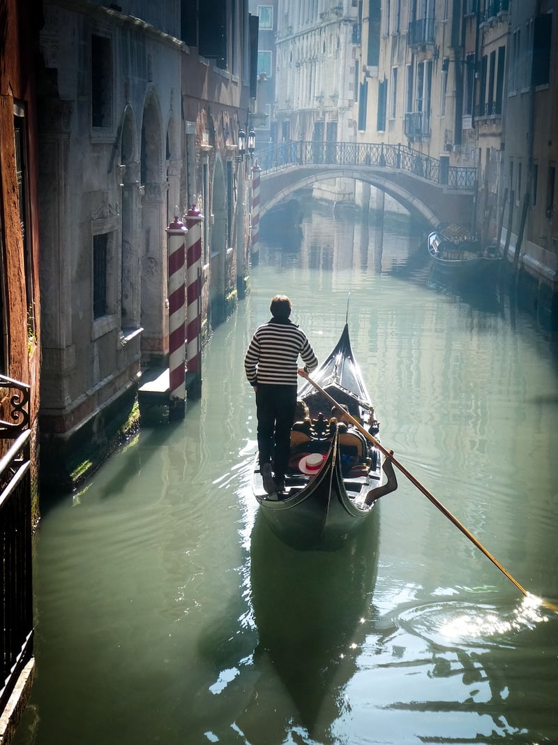 Gondolas in Venice